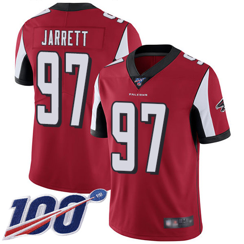 Atlanta Falcons Limited Red Men Grady Jarrett Home Jersey NFL Football #97 100th Season Vapor Untouchable->women nfl jersey->Women Jersey